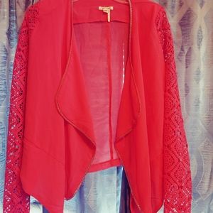 Marineblu Lace arm jacket